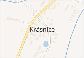 Krásnice v obci Praskačka - mapa části obce
