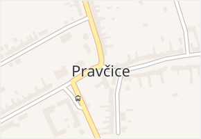 Pravčice v obci Pravčice - mapa části obce