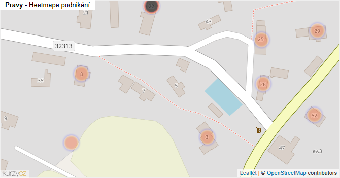 Pravy - mapa podnikání