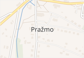 Pražmo v obci Pražmo - mapa části obce