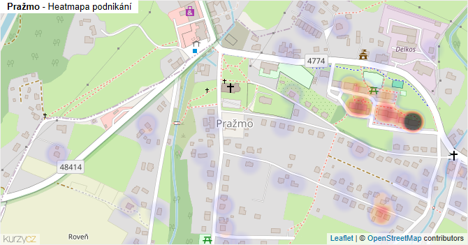 Pražmo - mapa podnikání