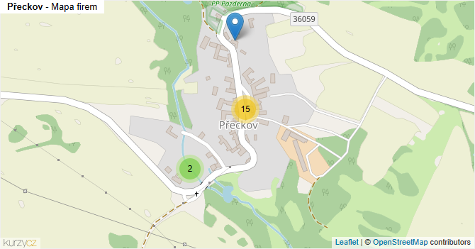 Přeckov - mapa firem