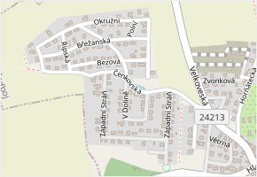 Čenkovská v obci Předboj - mapa ulice