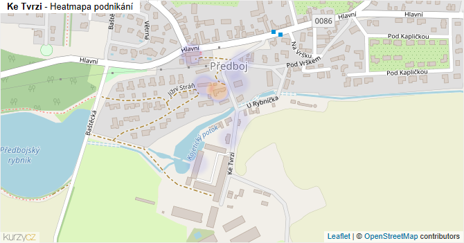 Ke Tvrzi - mapa podnikání