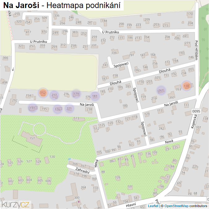 Mapa Na Jaroši - Firmy v ulici.