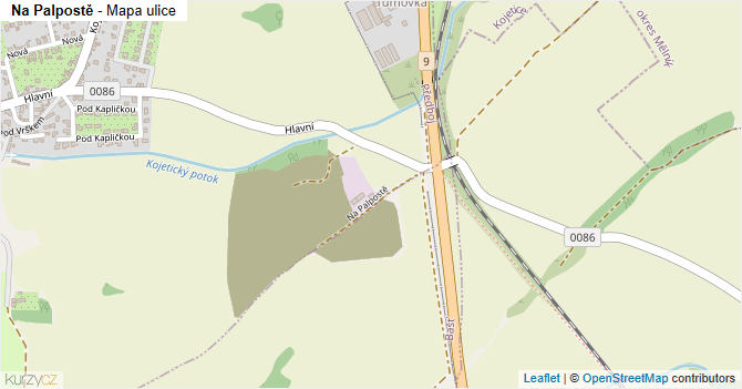 Na Palpostě - mapa ulice