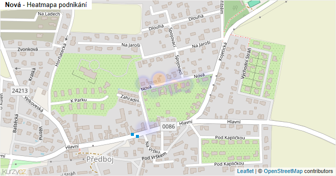 Nová - mapa podnikání