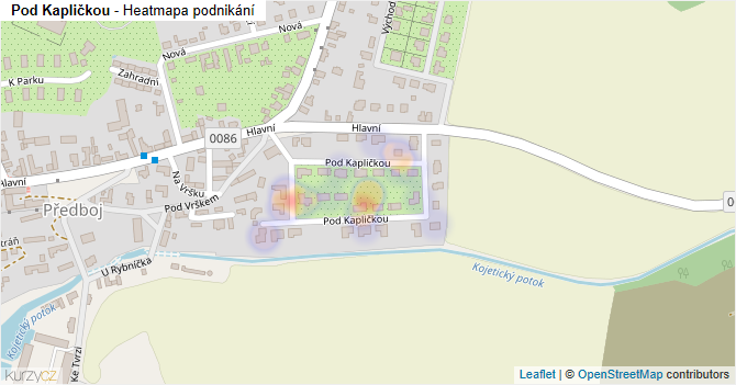 Pod Kapličkou - mapa podnikání