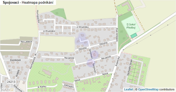 Spojovací - mapa podnikání