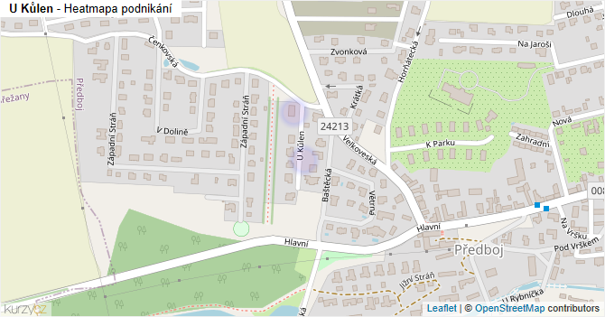 U Kůlen - mapa podnikání