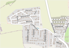 U Remízu v obci Předboj - mapa ulice
