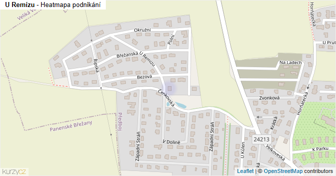 U Remízu - mapa podnikání
