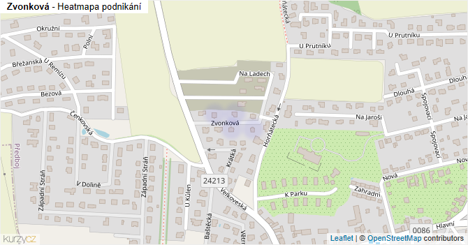 Zvonková - mapa podnikání