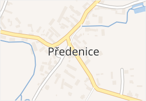 Předenice v obci Předenice - mapa části obce