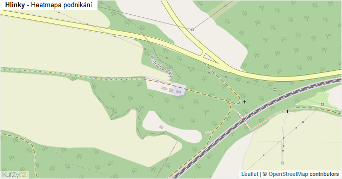 Hlinky - mapa podnikání