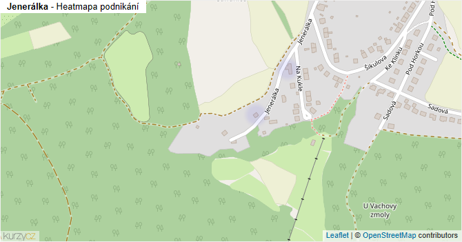 Jenerálka - mapa podnikání