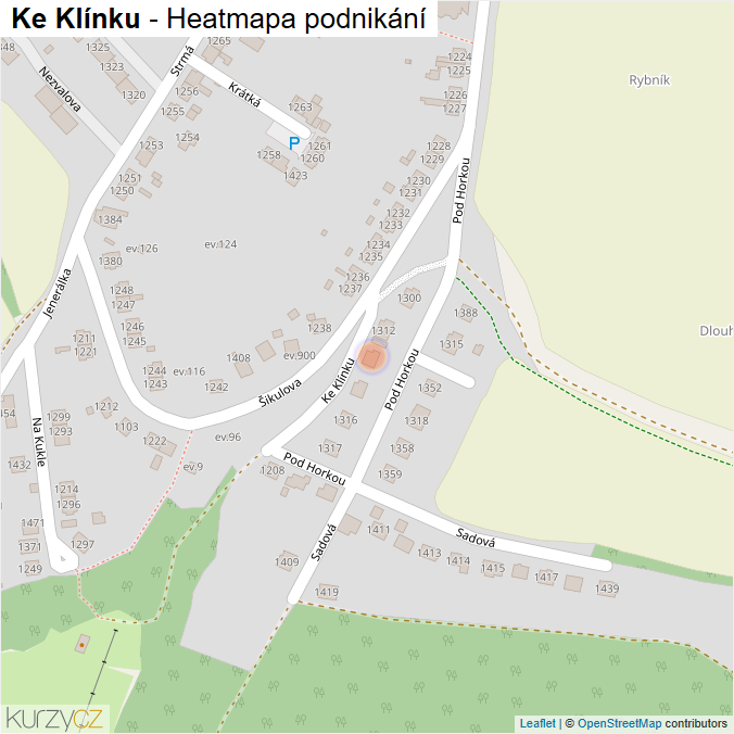 Mapa Ke Klínku - Firmy v ulici.