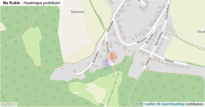 Na Kukle - mapa podnikání