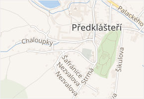 Ondřejova v obci Předklášteří - mapa ulice