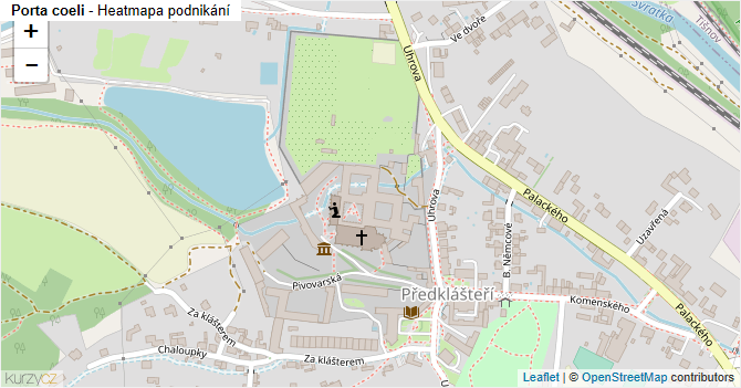 Porta coeli - mapa podnikání