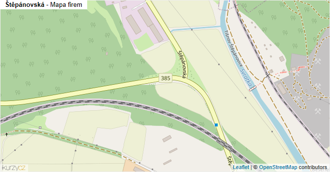 Štěpánovská - mapa firem