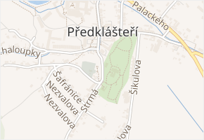 U sušírny v obci Předklášteří - mapa ulice