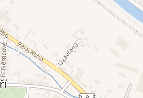 Uzavřená v obci Předklášteří - mapa ulice