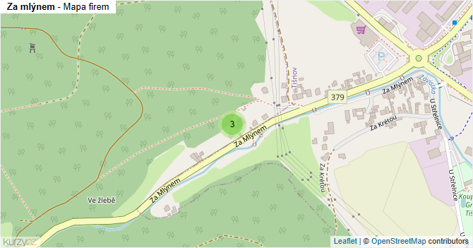 Za mlýnem - mapa firem