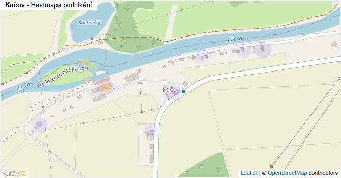 Kačov - mapa podnikání