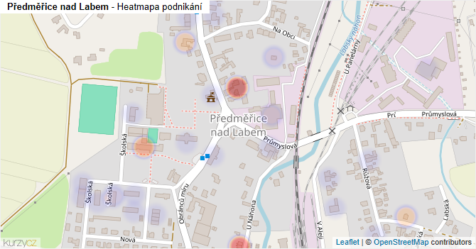 Předměřice nad Labem - mapa podnikání