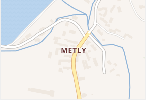 Metly v obci Předmíř - mapa části obce