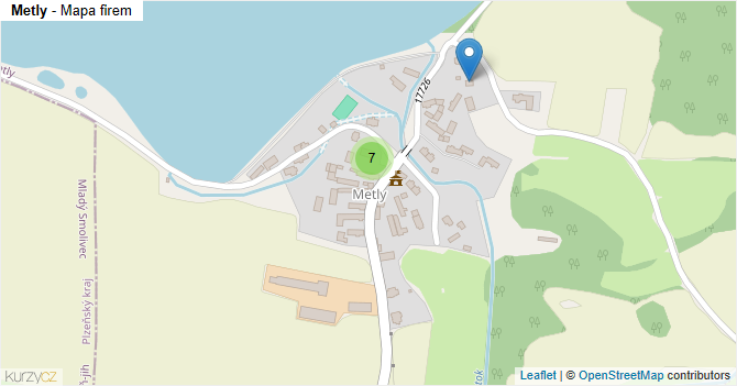 Metly - mapa firem