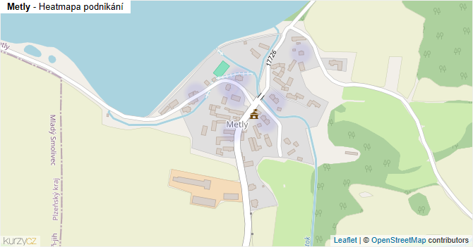 Metly - mapa podnikání