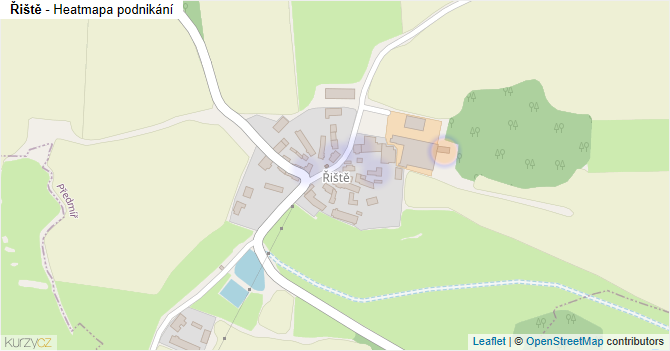 Řiště - mapa podnikání
