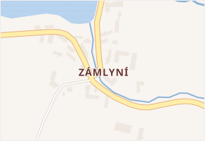 Zámlyní v obci Předmíř - mapa části obce