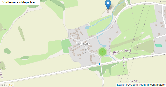 Vadkovice - mapa firem