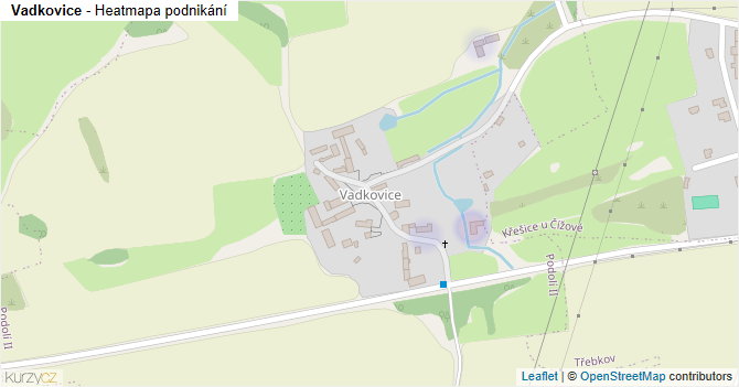 Vadkovice - mapa podnikání
