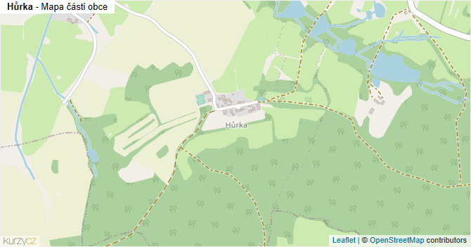 Hůrka - mapa části obce