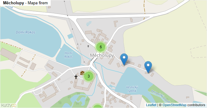 Měcholupy - mapa firem