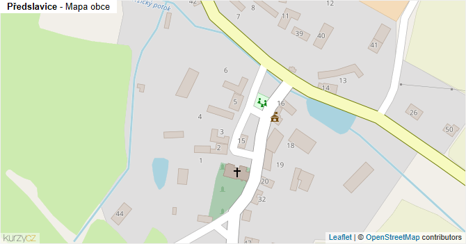 Předslavice - mapa obce