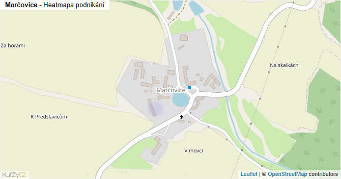 Marčovice - mapa podnikání