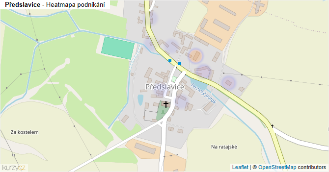 Předslavice - mapa podnikání