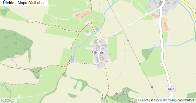 Úlehle - mapa části obce