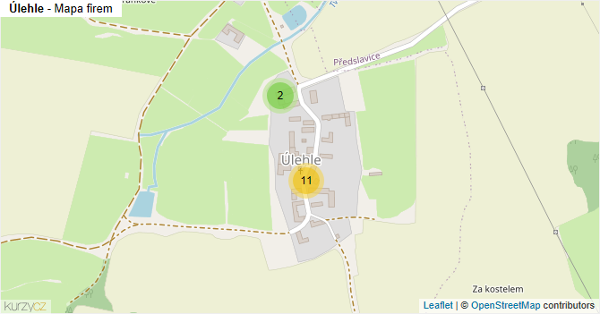 Úlehle - mapa firem