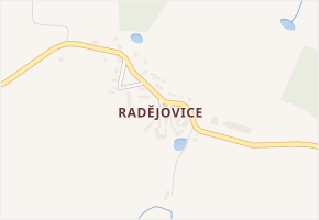 Radějovice v obci Přehýšov - mapa části obce