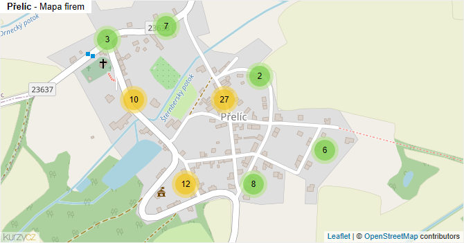 Přelíc - mapa firem