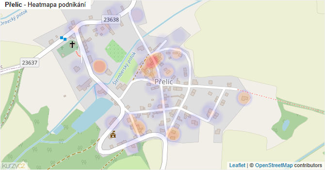 Přelíc - mapa podnikání
