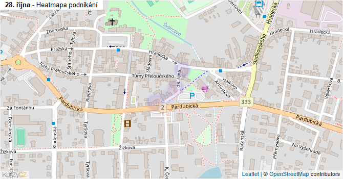 28. října - mapa podnikání