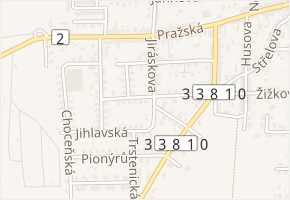 Bratrouchovská v obci Přelouč - mapa ulice