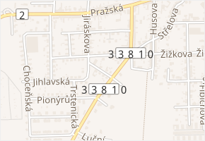 Čáslavská v obci Přelouč - mapa ulice